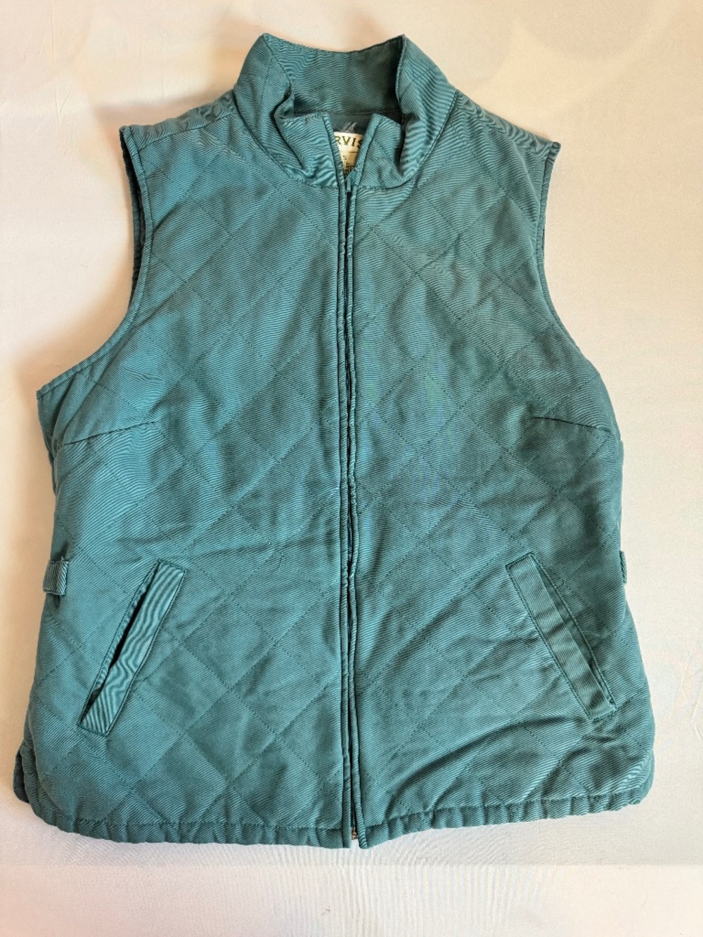 Teal Orvis Quilted Women's Vest Small